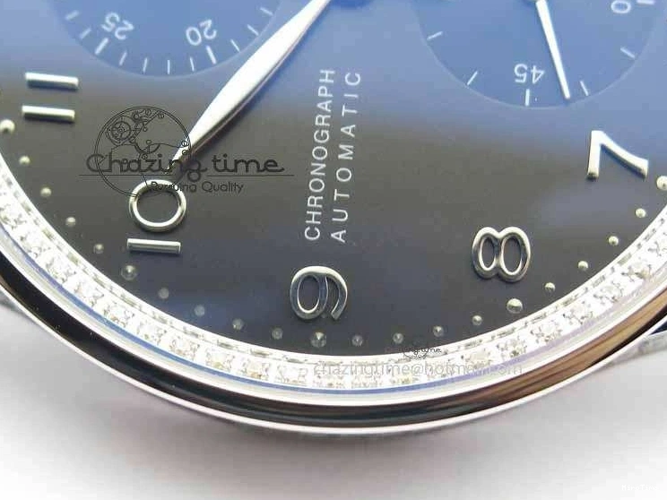 MIROTIME 0128 Unique Portuguese IW3714 Diam ZF V2 1:1 Best Edition Gray Dial On Brown Leather Strap A79350 (Slim Movement) 7250